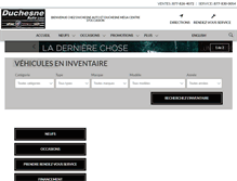 Tablet Screenshot of duchesneauto.com